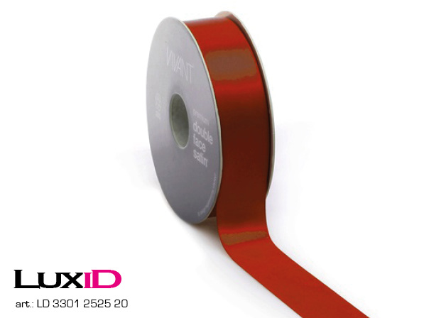 Double face satin V 20 rood 25mm x 25m